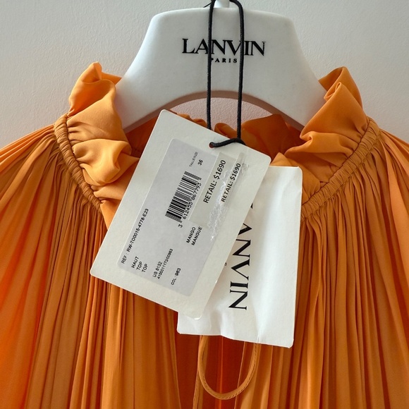 LANVIN - PARIS RUFFLED HEM TOP - Picture 7 of 12